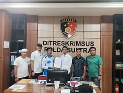 Pengurus DPD PPWI Sultra Resmi Melaporkan Dugaan Penyelewengan Anggaran Dana Hibah Oleh Bawaslu Konsel  di Polda Sultra